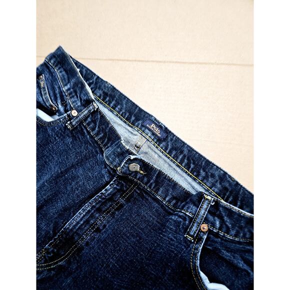 Polo Ralph Lauren The Hampton Relaxed Straight Jeans Mens 46x30 Blue - Picture 4 of 11